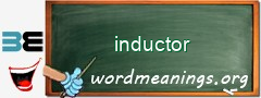 WordMeaning blackboard for inductor